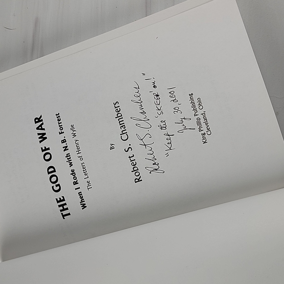 SIGNED!! The God of War by Robert S Chambers - Picture 2 of 3